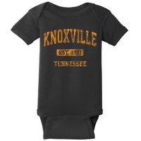 Knoxville Tennessee Tn Vintage Athletic Sports Baby Bodysuit