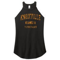 Knoxville Tennessee Tn Vintage Athletic Sports Women's Perfect Tri Rocker Tank