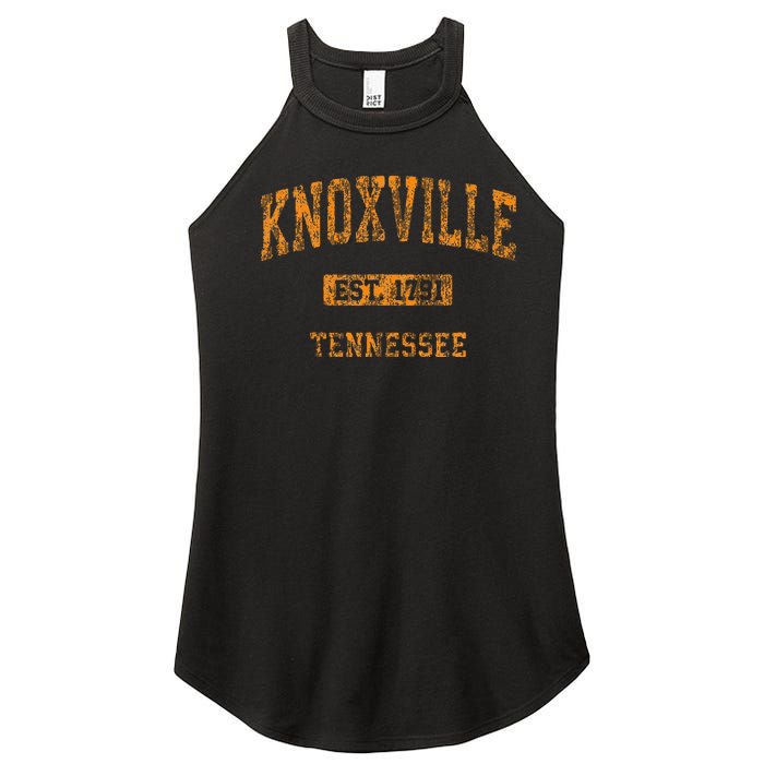 Knoxville Tennessee Tn Vintage Athletic Sports Women's Perfect Tri Rocker Tank