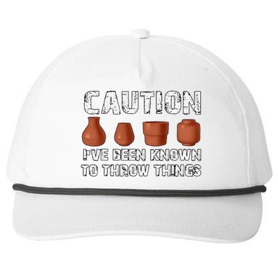 Known To Throw Things Ceramic Pottery Artist Art Lover Maker Snapback Five-Panel Rope Hat