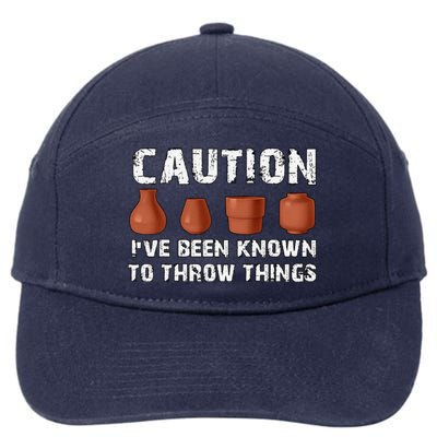 Known To Throw Things Ceramic Pottery Artist Art Lover Maker 7-Panel Snapback Hat