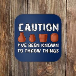 Known To Throw Things Ceramic Pottery Artist Art Lover Maker Coaster