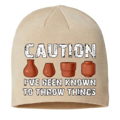 Known To Throw Things Ceramic Pottery Artist Art Lover Maker Sustainable Beanie