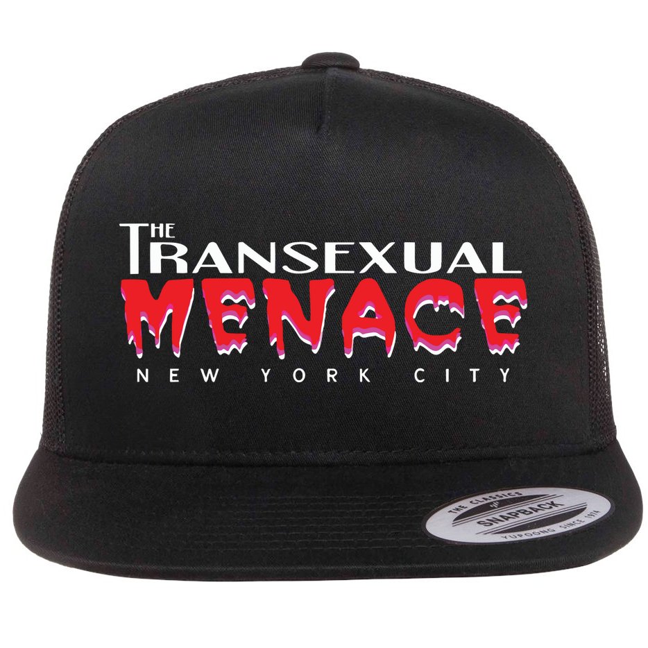 Kassette Tape The Transexual Menace New York City Flat Bill Trucker Hat