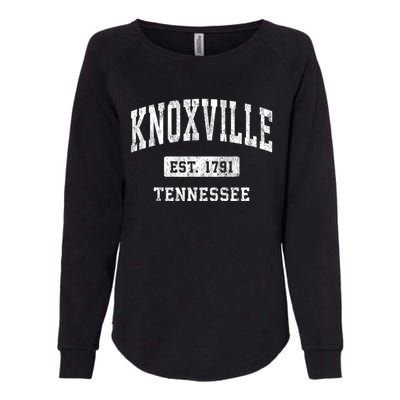 Knoxville Tennessee Tn Vintage Athletic Sports Womens California Wash Sweatshirt