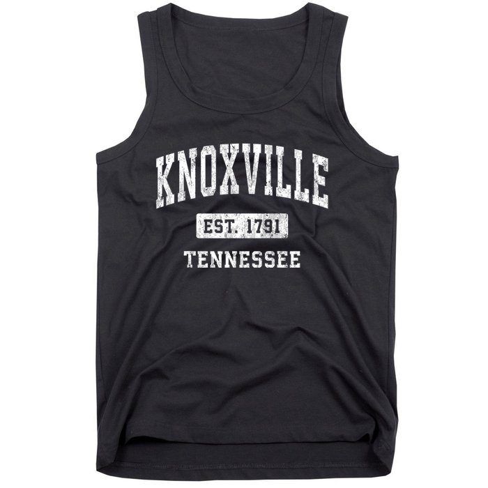 Knoxville Tennessee Tn Vintage Athletic Sports Tank Top