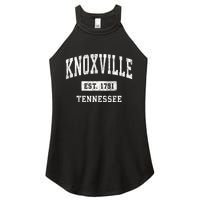 Knoxville Tennessee Tn Vintage Athletic Sports Women's Perfect Tri Rocker Tank