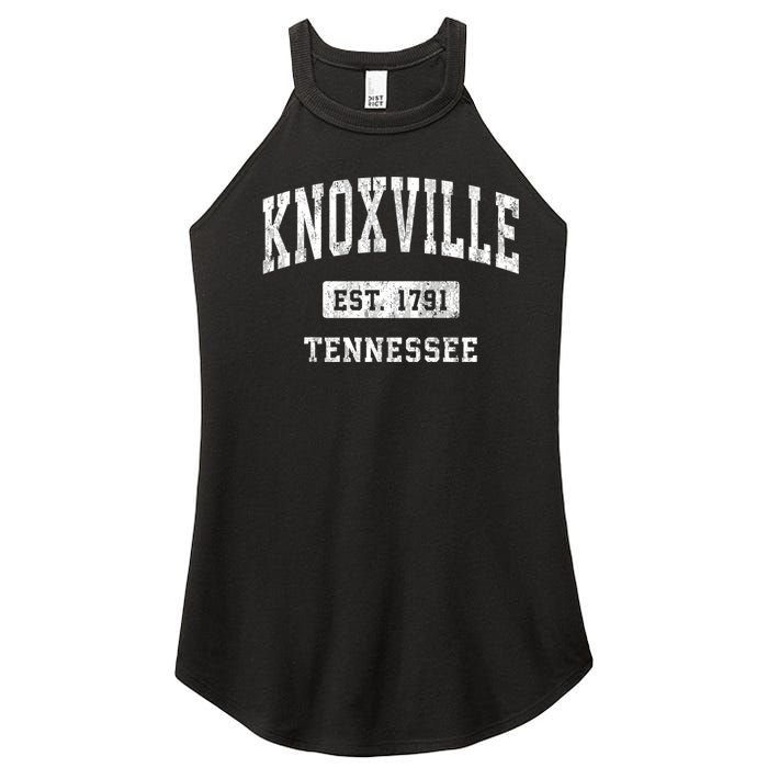 Knoxville Tennessee Tn Vintage Athletic Sports Women's Perfect Tri Rocker Tank