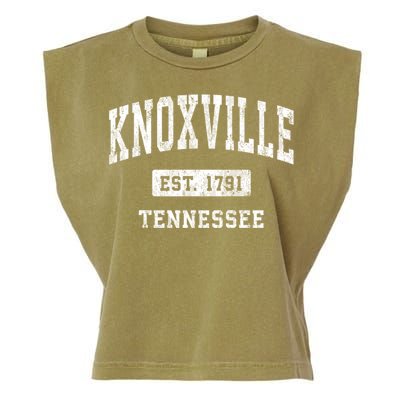 Knoxville Tennessee Tn Vintage Athletic Sports Garment-Dyed Women's Muscle Tee