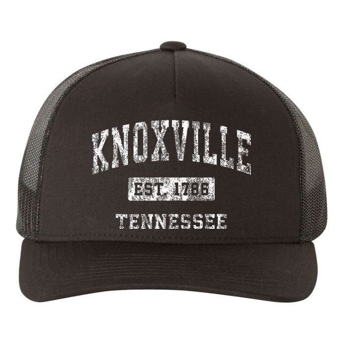 Knoxville Tennessee Tn Vintage Established Sports Yupoong Adult 5-Panel Trucker Hat