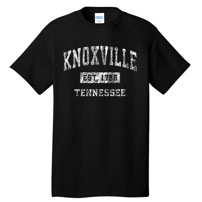 Knoxville Tennessee Tn Vintage Established Sports Tall T-Shirt