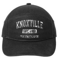 Knoxville Tennessee Tn Vintage Established Sports 7-Panel Snapback Hat