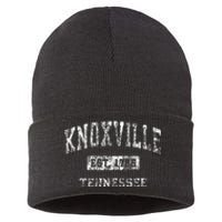 Knoxville Tennessee Tn Vintage Established Sports Sustainable Knit Beanie