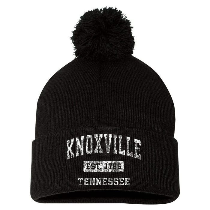 Knoxville Tennessee Tn Vintage Established Sports Pom Pom 12in Knit Beanie