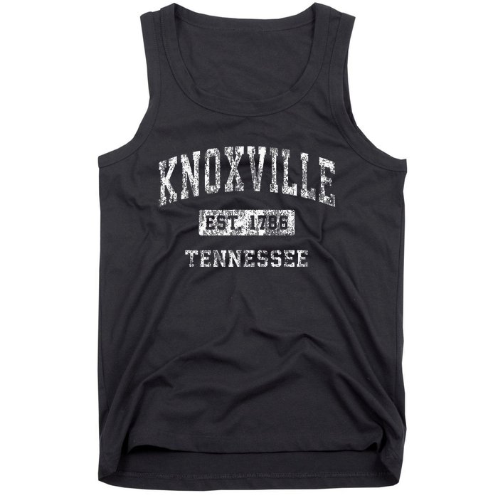 Knoxville Tennessee Tn Vintage Established Sports Tank Top