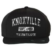 Knoxville Tennessee Tn Vintage Established Sports Wool Snapback Cap