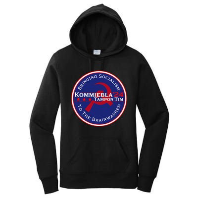 Kommiebla Tampon Tim 24 Political Satire Women's Pullover Hoodie