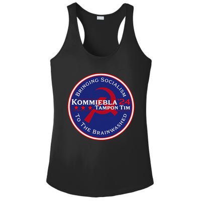 Kommiebla Tampon Tim 24 Political Satire Ladies PosiCharge Competitor Racerback Tank