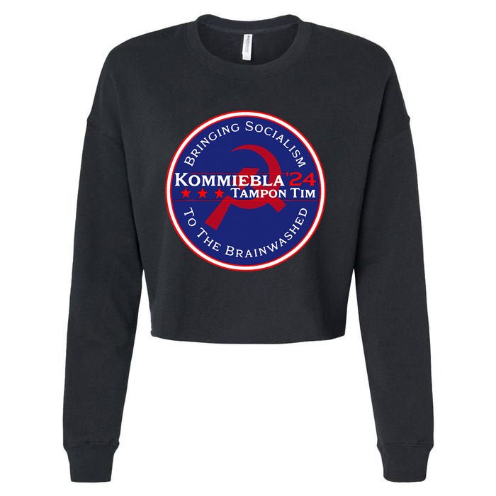 Kommiebla Tampon Tim 24 Political Satire Cropped Pullover Crew