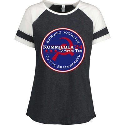 Kommiebla Tampon Tim 24 Political Satire Enza Ladies Jersey Colorblock Tee