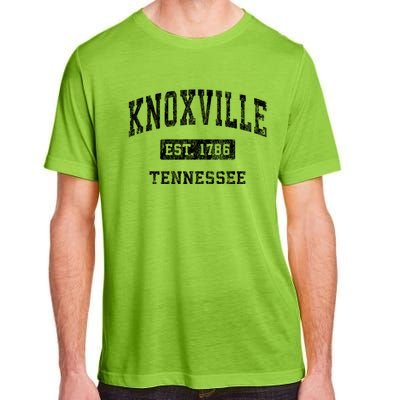 Knoxville Tennessee Tn Vintage Established Sports Design Adult ChromaSoft Performance T-Shirt