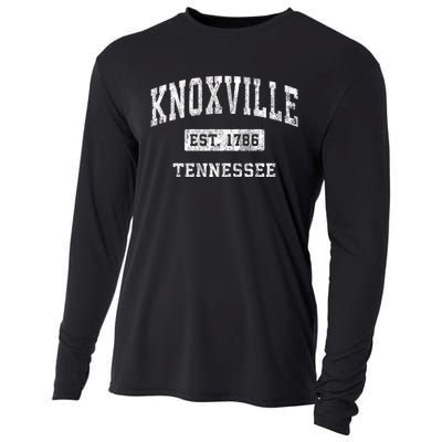 Knoxville Tennessee Tn Vintage Established Sports Design Cooling Performance Long Sleeve Crew