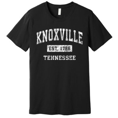 Knoxville Tennessee Tn Vintage Established Sports Design Premium T-Shirt