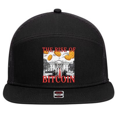 Kawaii Trump The Rise Of Bitcoin White House DaddyS Home 7 Panel Mesh Trucker Snapback Hat