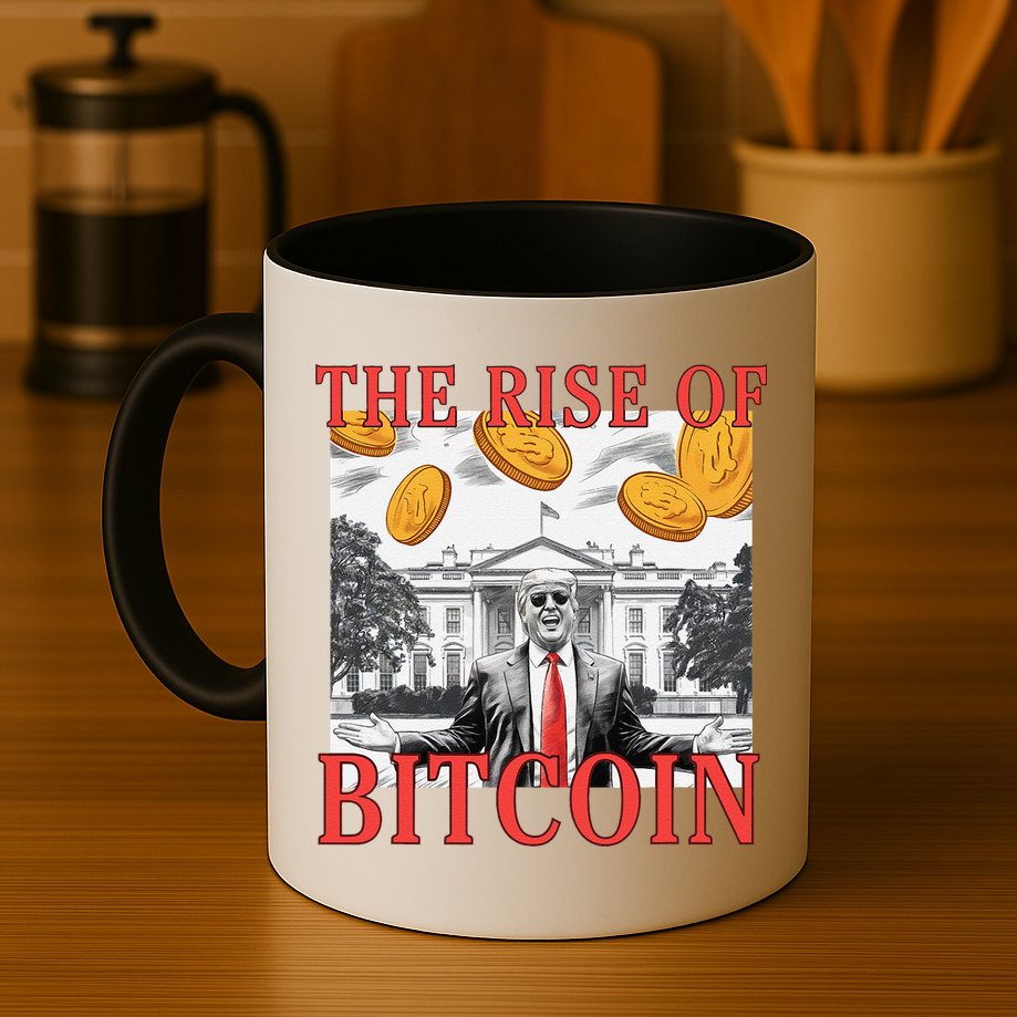 Kawaii Trump The Rise Of Bitcoin White House DaddyS Home Mug