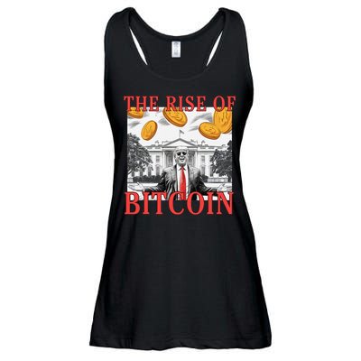 Kawaii Trump The Rise Of Bitcoin White House DaddyS Home Ladies Essential Flowy Tank