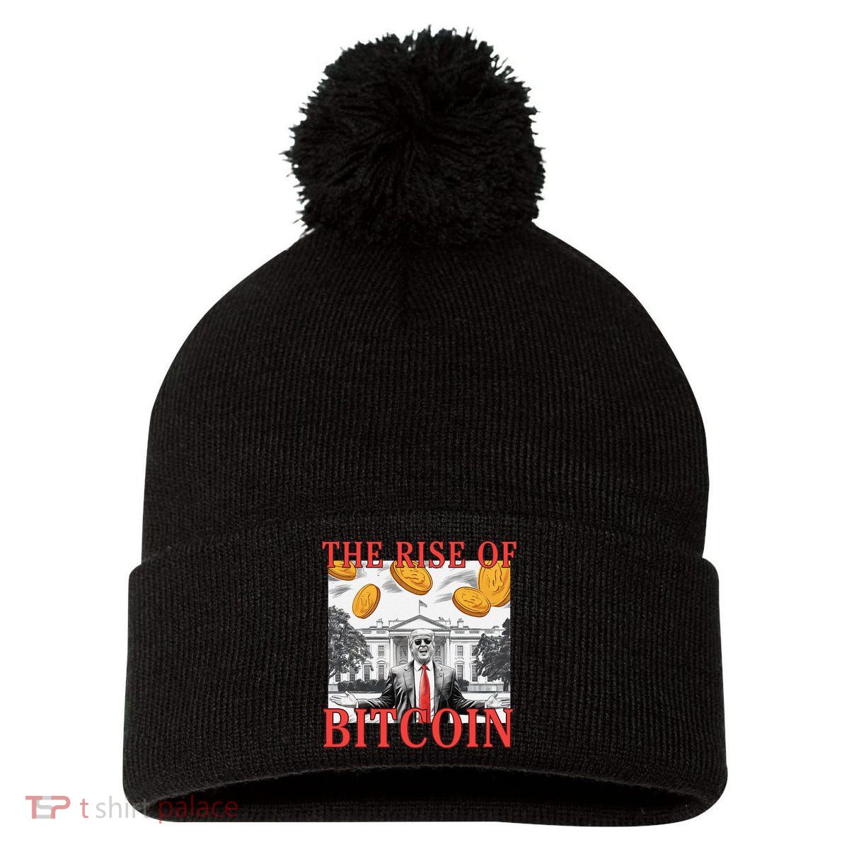 Kawaii Trump The Rise Of Bitcoin White House DaddyS Home Pom Pom 12in Knit Beanie