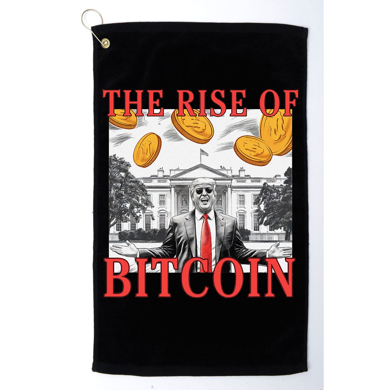 Kawaii Trump The Rise Of Bitcoin White House DaddyS Home Golf Towel