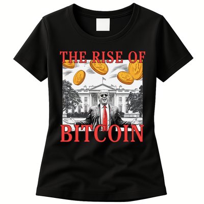 Kawaii Trump The Rise Of Bitcoin White House DaddyS Home Womens T-Shirt