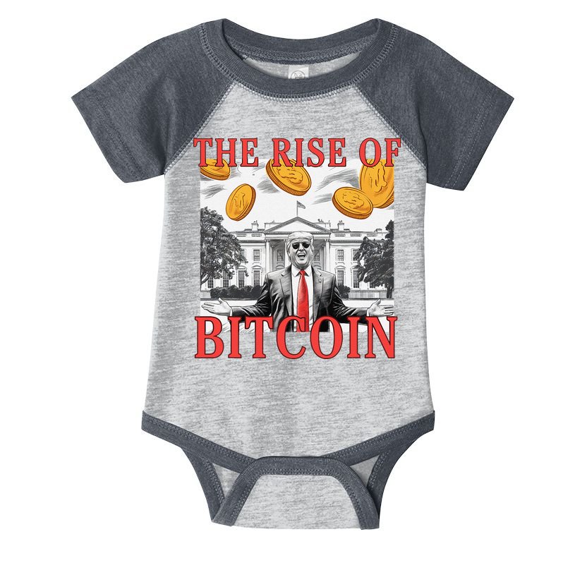 Kawaii Trump The Rise Of Bitcoin White House DaddyS Home Infant Baby Jersey Bodysuit