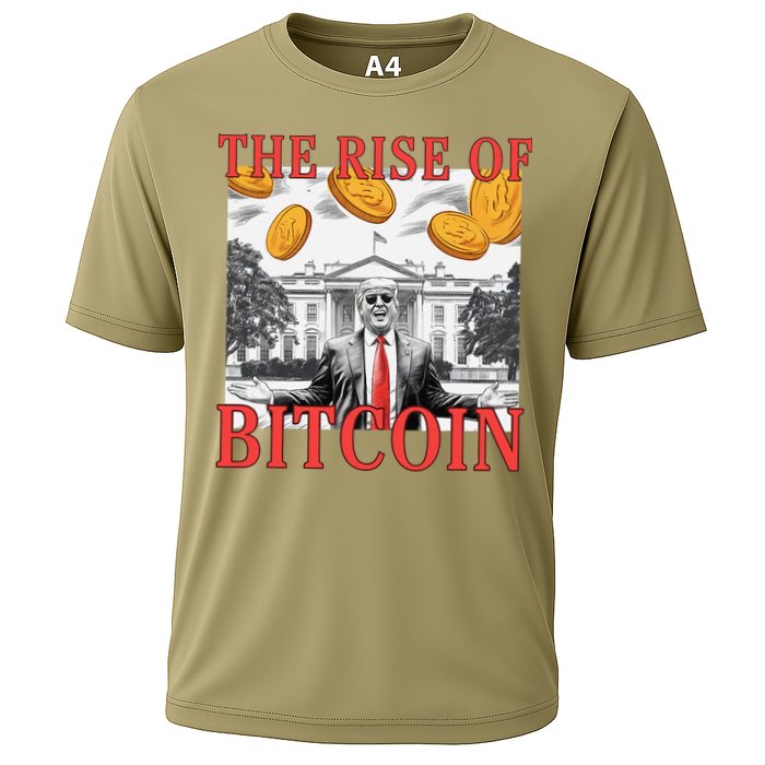 Kawaii Trump The Rise Of Bitcoin White House DaddyS Home Cooling Performance Crew T-Shirt
