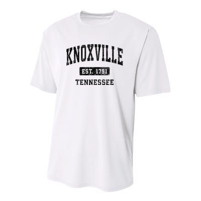 Knoxville Tennessee Tn Vintage Established Athletic Sports Design Youth Performance Sprint T-Shirt