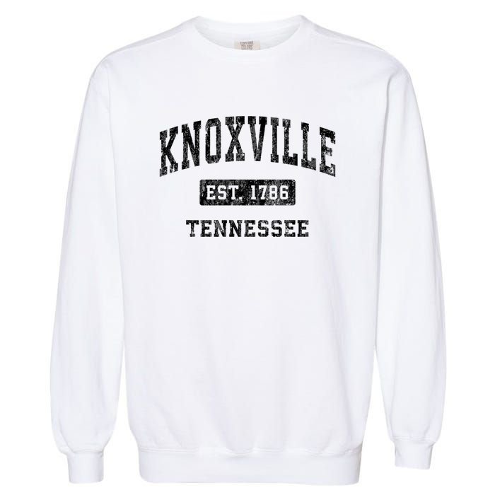 Knoxville Tennessee Tn Vintage Established Sports Design Garment-Dyed Sweatshirt