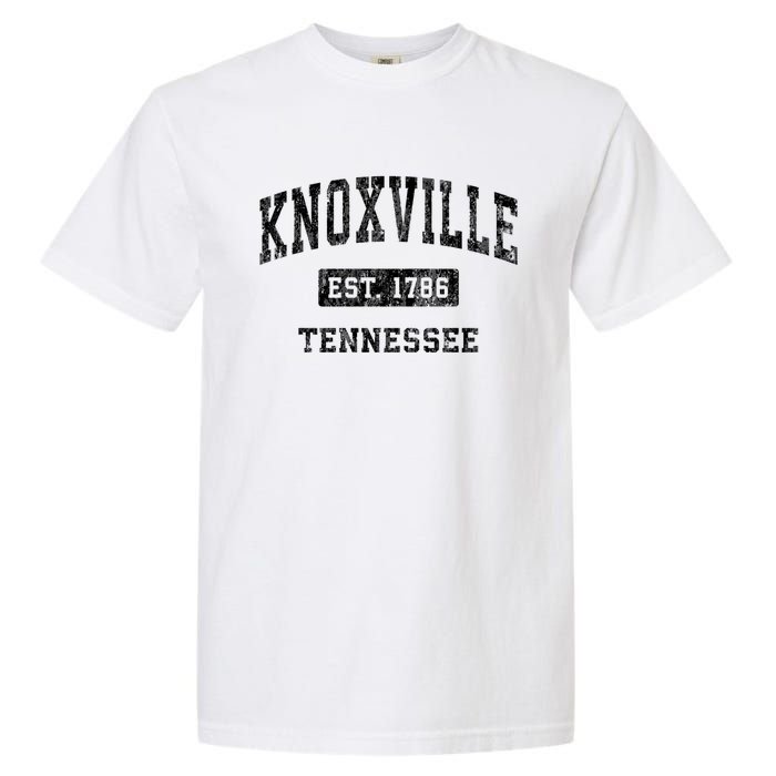 Knoxville Tennessee Tn Vintage Established Sports Design Garment-Dyed Heavyweight T-Shirt