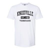 Knoxville Tennessee Tn Vintage Established Sports Design Softstyle CVC T-Shirt