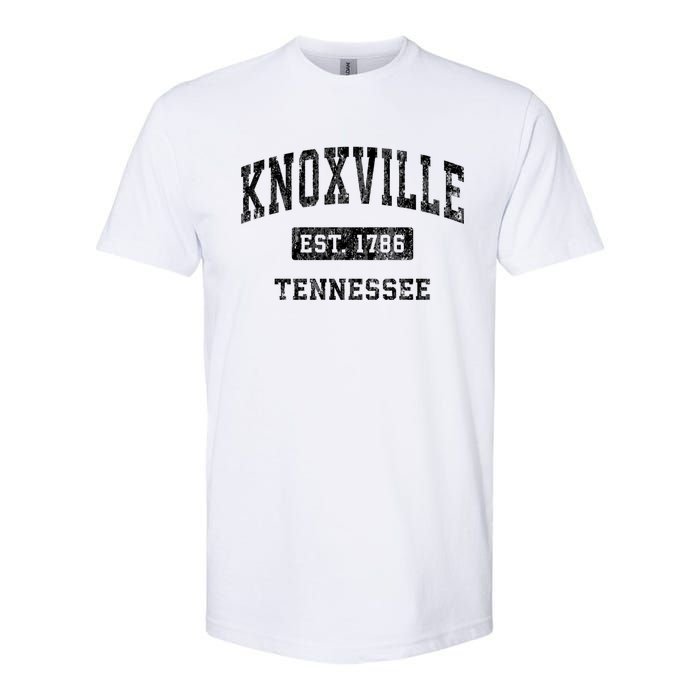 Knoxville Tennessee Tn Vintage Established Sports Design Softstyle CVC T-Shirt