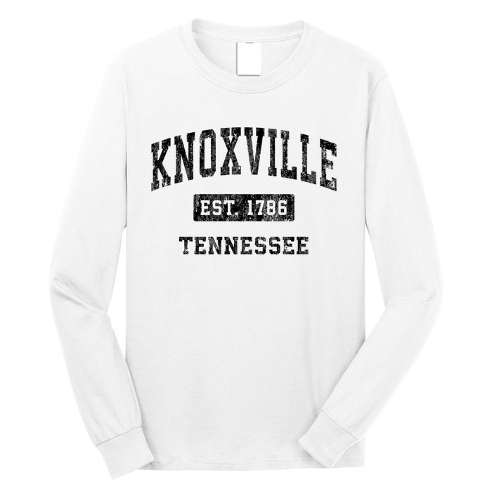 Knoxville Tennessee Tn Vintage Established Sports Design Long Sleeve Shirt