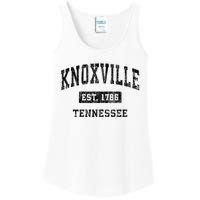 Knoxville Tennessee Tn Vintage Established Sports Design Ladies Essential Tank