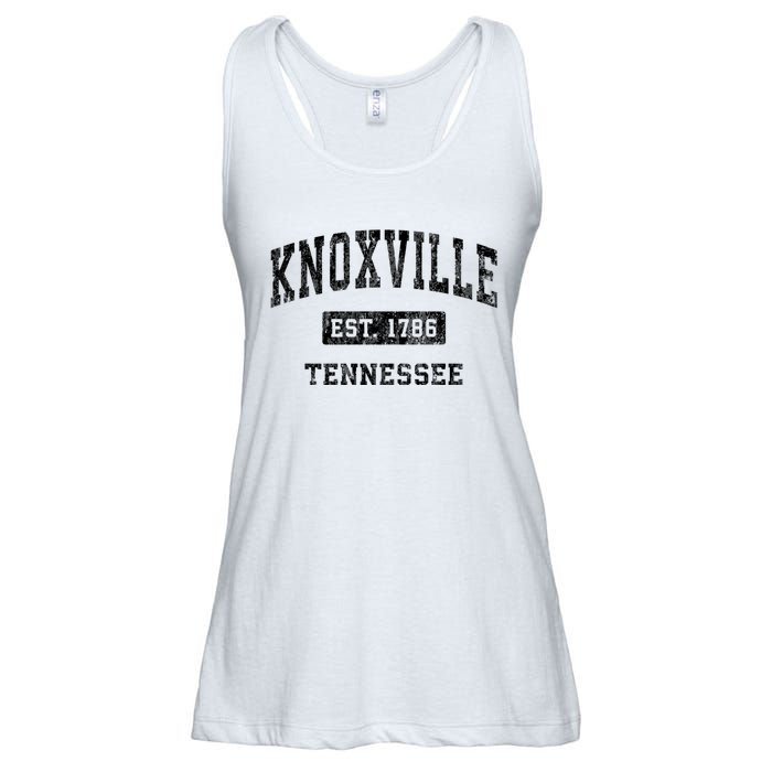 Knoxville Tennessee Tn Vintage Established Sports Design Ladies Essential Flowy Tank