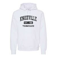 Knoxville Tennessee Tn Vintage Established Sports Design Premium Hoodie