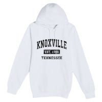 Knoxville Tennessee Tn Vintage Established Sports Design Premium Pullover Hoodie