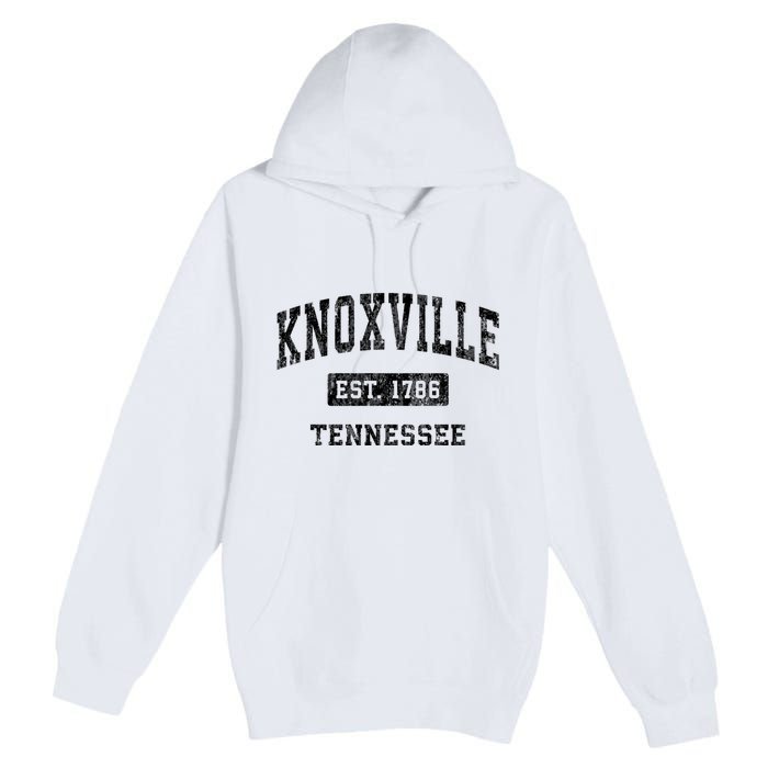 Knoxville Tennessee Tn Vintage Established Sports Design Premium Pullover Hoodie