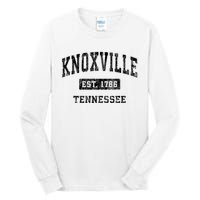 Knoxville Tennessee Tn Vintage Established Sports Design Tall Long Sleeve T-Shirt