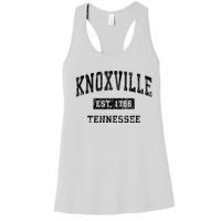 Knoxville Tennessee Tn Vintage Established Sports Design Women's Racerback Tank