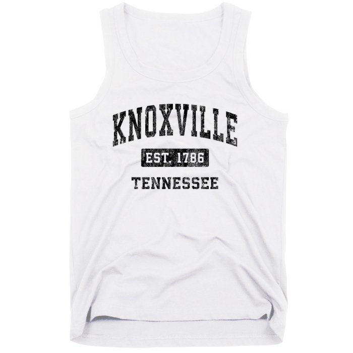 Knoxville Tennessee Tn Vintage Established Sports Design Tank Top