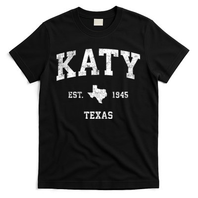Katy Texas Tx Vintage Athletic Sports Design Established T-Shirt